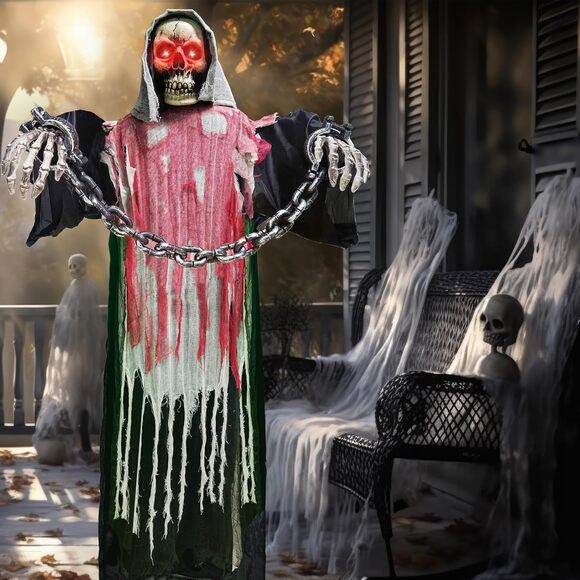 6Ft Halloween Animatronics Outdoor Animated Halloween Decorations Outdoor - Picture 2 of 9